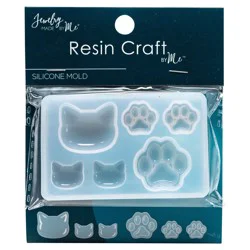 Resin Craft by Me UV Resin Cat Dog Paw Silicone Mold