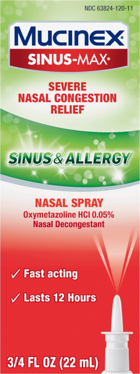 slide 2 of 2, Mucinex Sinus Max Spray, 1 ct