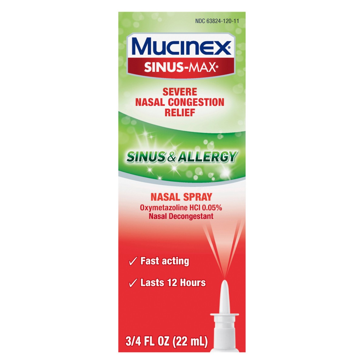 slide 1 of 2, Mucinex Sinus Max Spray, 1 ct