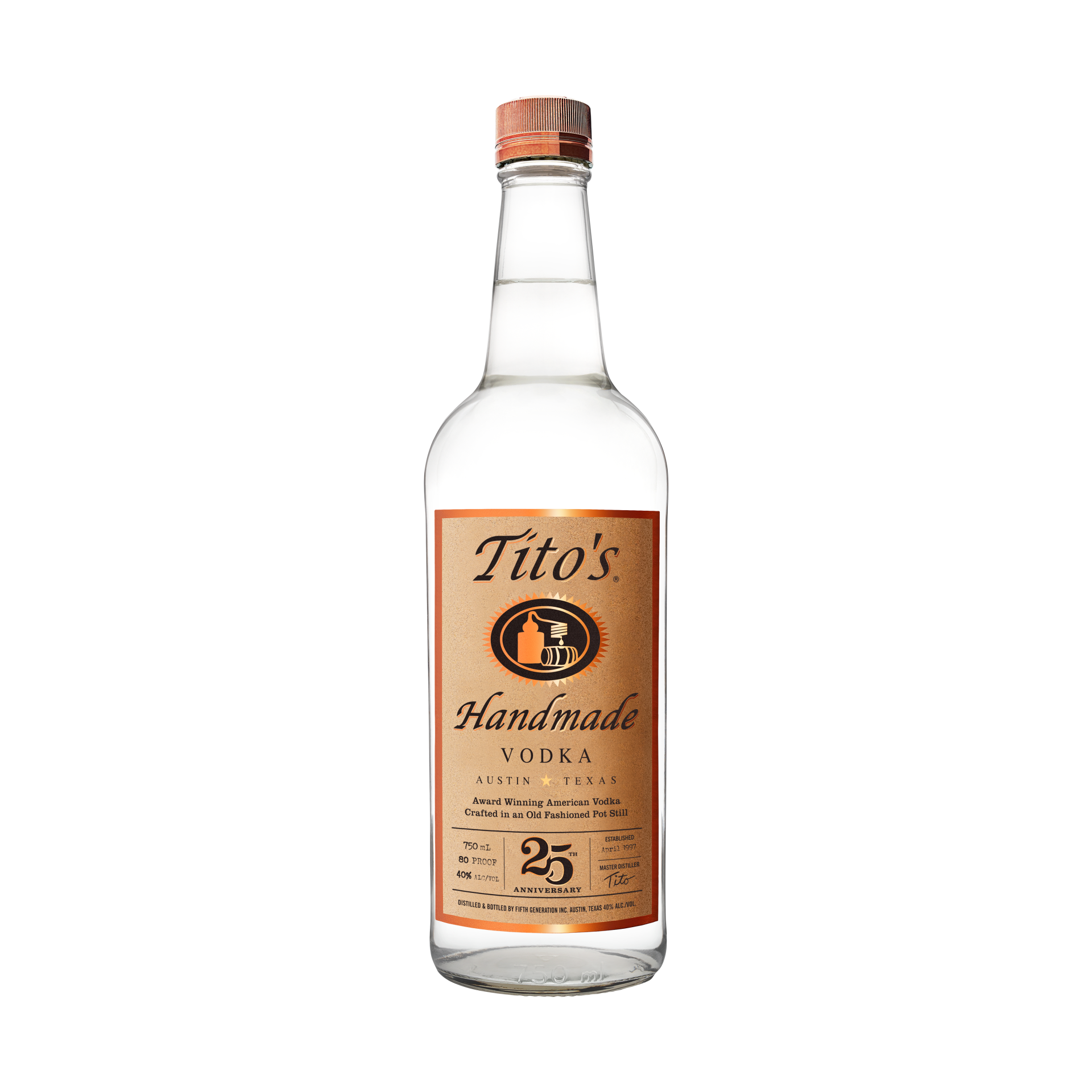 slide 1 of 1, Tito's Handmade Vodka, 750 ml