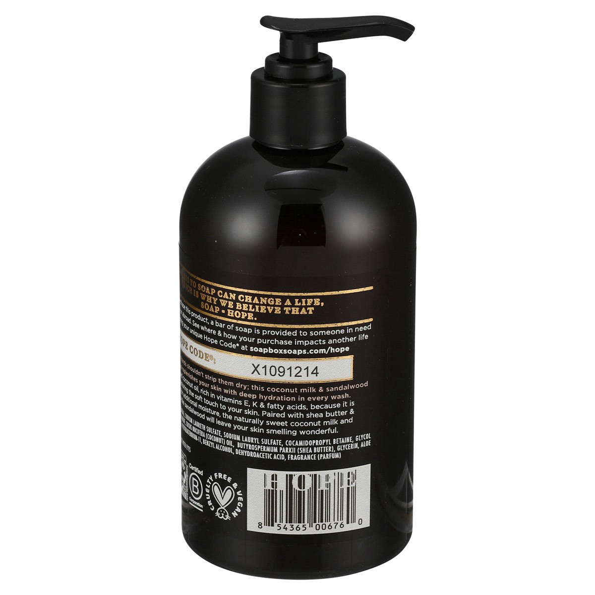 slide 6 of 9, SOAPBOX Coconut Milk & Sandalwood Deep Moisture Liquid Hand Soap, 12 oz, 12 oz