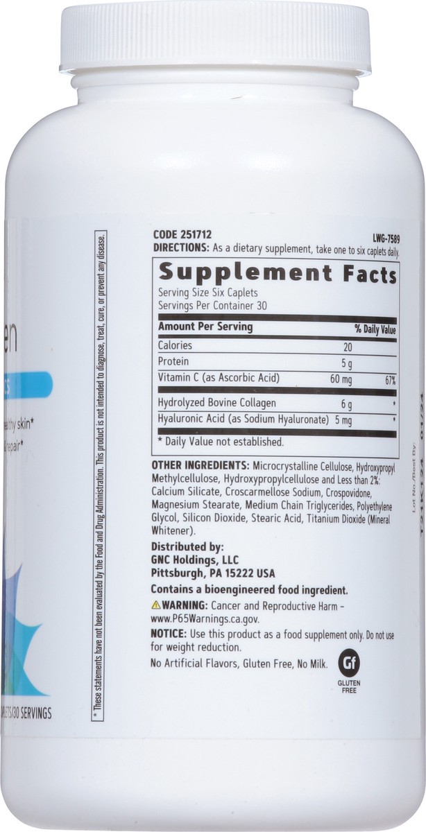 slide 5 of 15, Gnc Women's Collagen, Beauty Basics, Caplets, 180 ct