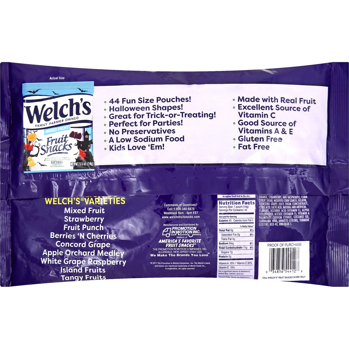 slide 6 of 8, WELCHS Fruit Snacks 44 ea, 44 ct