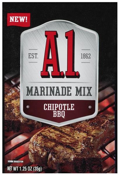 slide 1 of 2, A.1. Marinade Mix, Chipotle BBQ, 1.25 oz