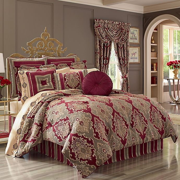 slide 1 of 2, J. Queen New York Crimson California King Comforter Set, 1 ct