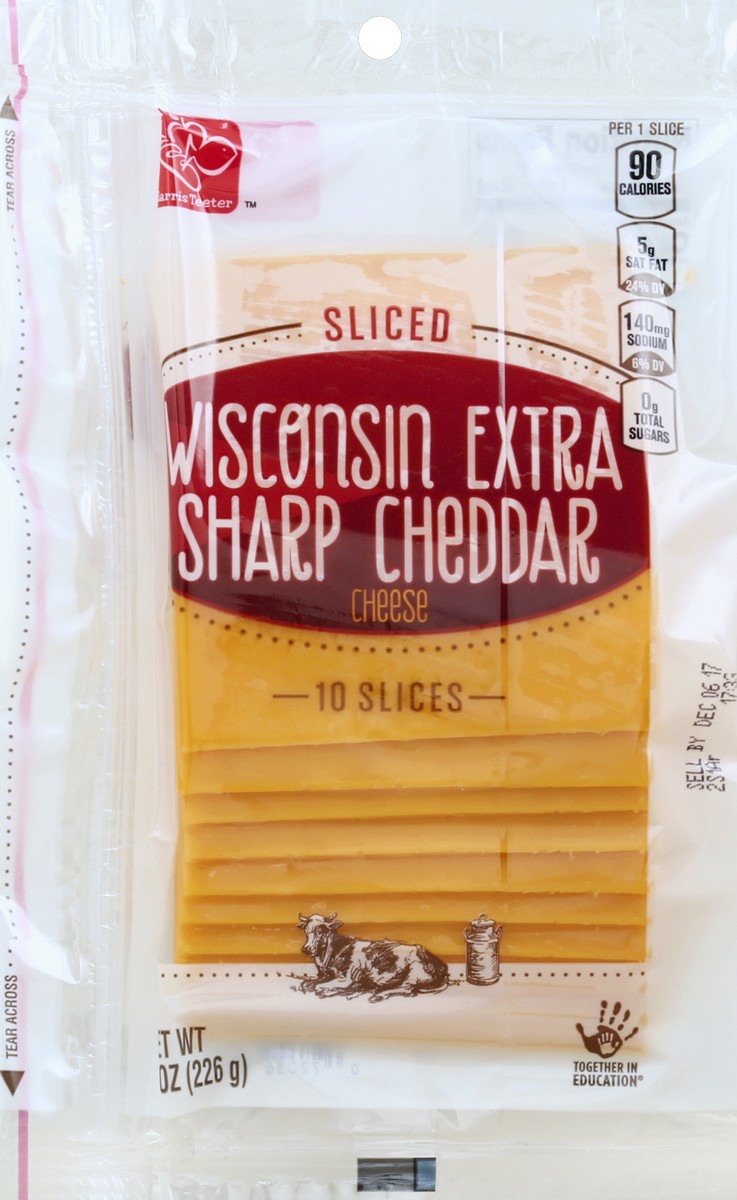 slide 2 of 3, Harris Teeter Natural Slice Extra Sharp, 1 ct