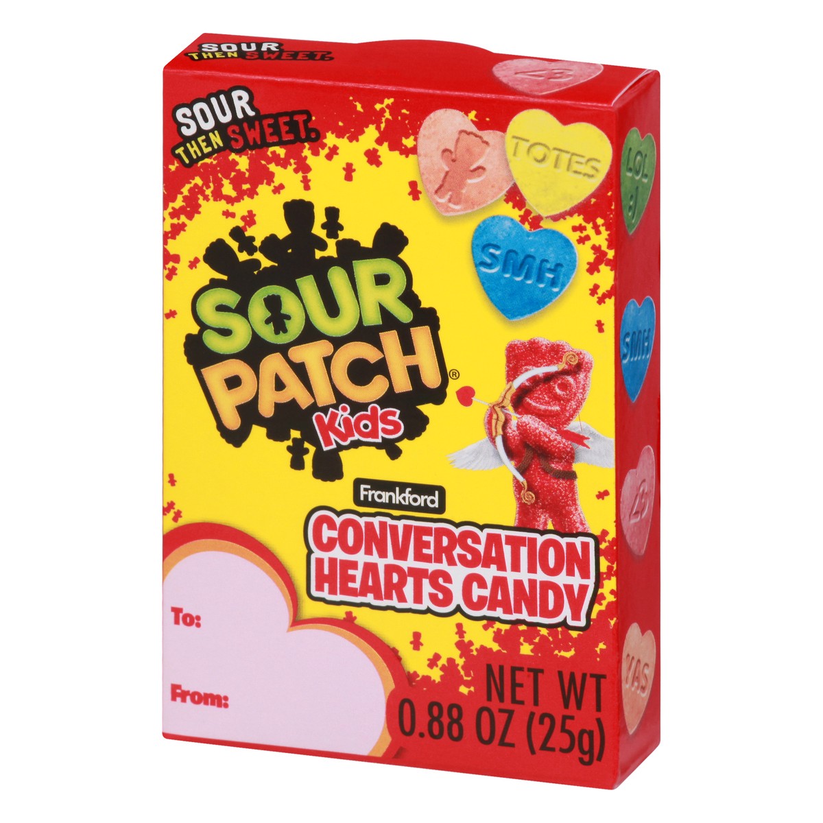 slide 7 of 9, Sour Patch Kids Conversation Hearts Candy 0.88 ea, 0.88 ct