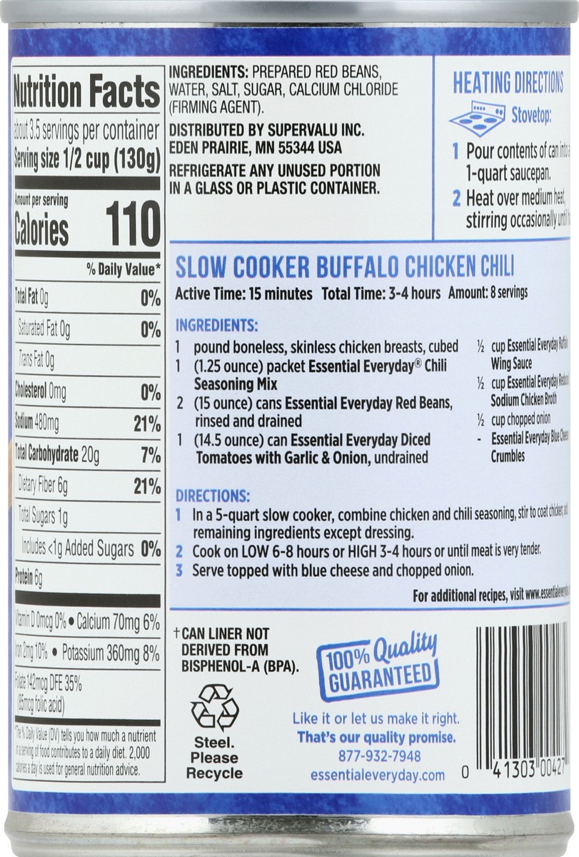 slide 4 of 6, Essential Everyday Beans, Red, 15 oz