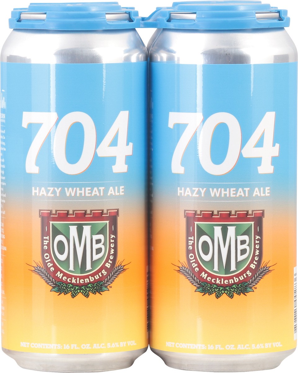slide 4 of 9, The Olde Mecklenburg Brewery Olde Mecklenburg 704 Hoppy Wheat Ale 4Pk 16Oz Cans, 4 ct; 16 oz