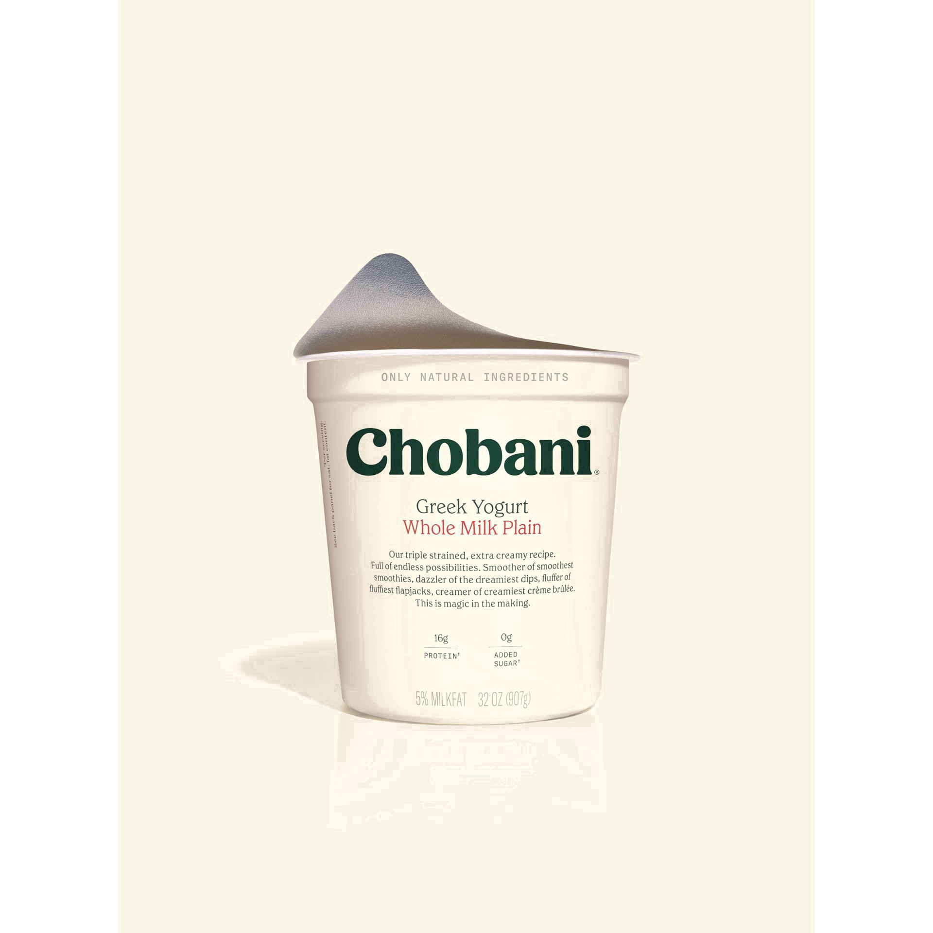slide 72 of 96, Chobani Whole Milk Plain Greek Yogurt - 32oz, 32 oz
