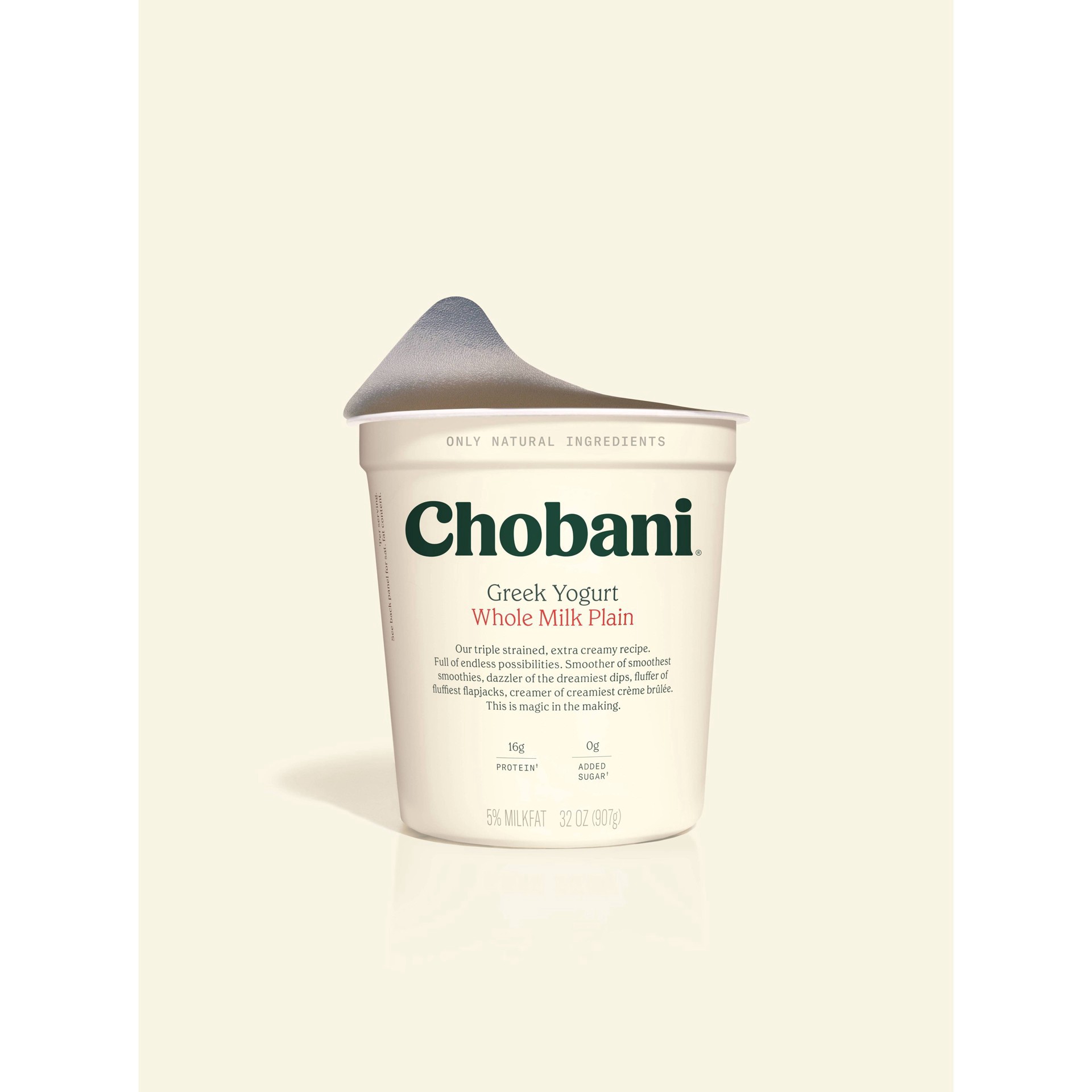 slide 55 of 96, Chobani Whole Milk Plain Greek Yogurt - 32oz, 32 oz