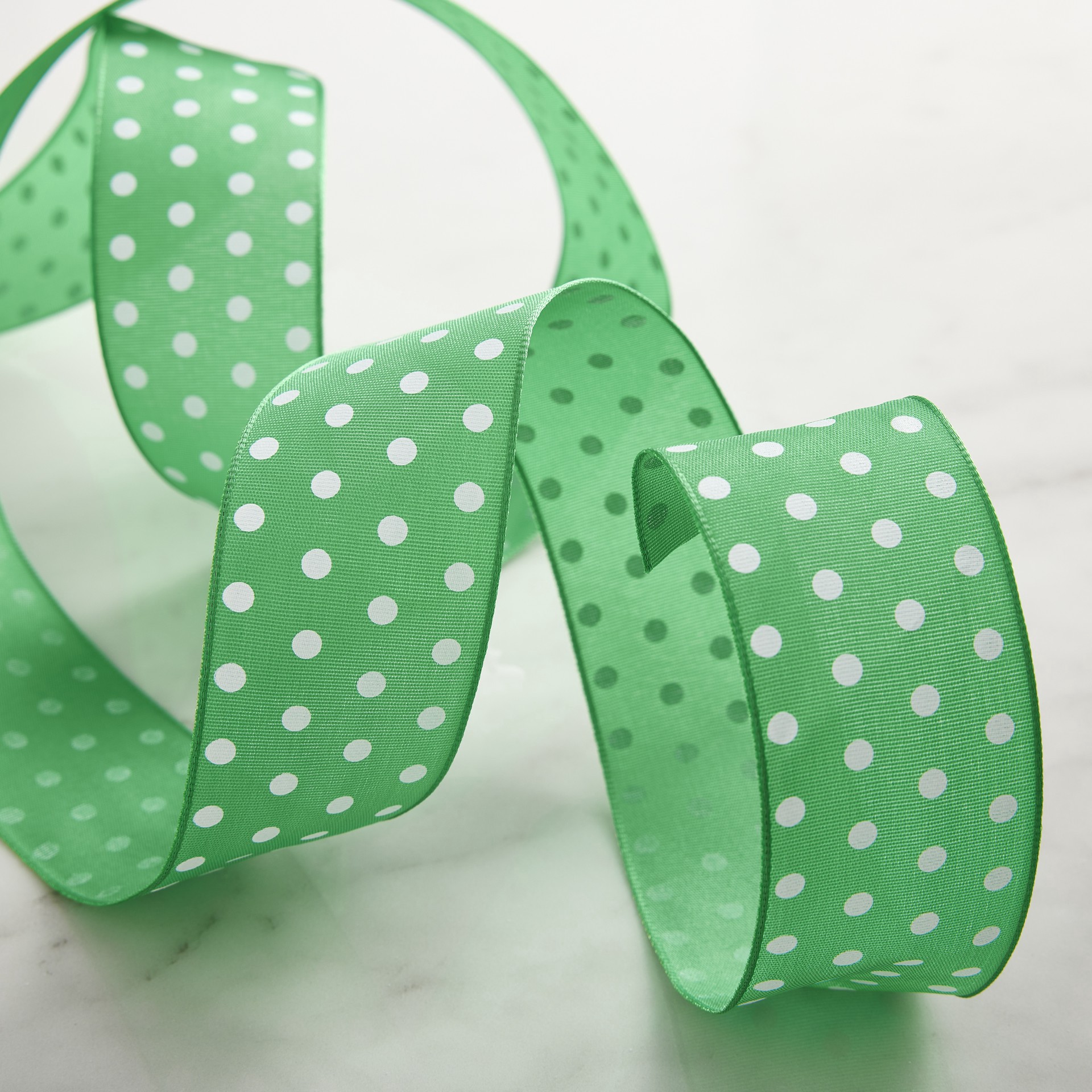 slide 4 of 4, 1.5" X 3yd. Taffeta Wired Polka Dot Ribbon By Celebrate It, 1.5 in x 3 yd