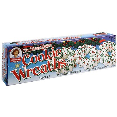 slide 1 of 1, Little Debbie Christmas Spice Cookie Wreaths, 5.2 oz