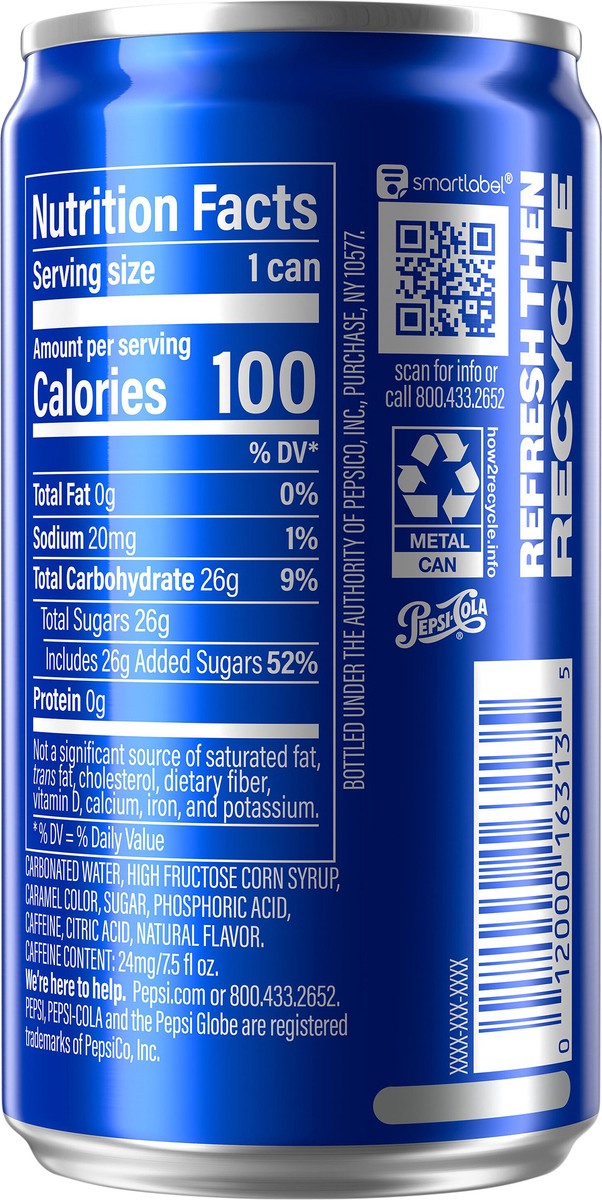 slide 4 of 4, Pepsi Soda - 7.5 fl oz, 7.5 fl oz