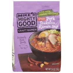 Mike's Mighty Good Spicy Pork Tonkotsu Flavor Ramen Soup 2.4 oz