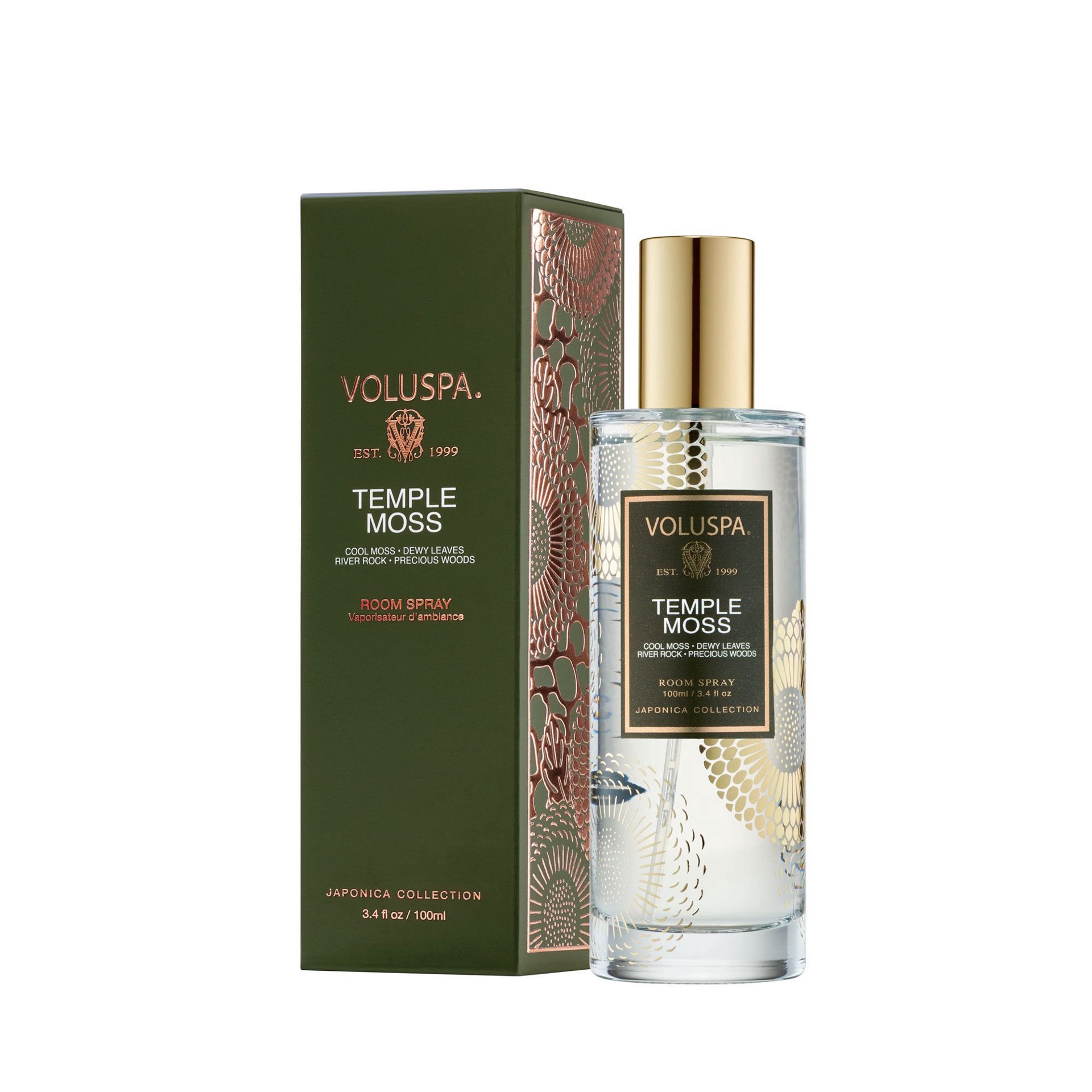 slide 1 of 1, Voluspa Temple Moss Room Spray, 3.4 oz