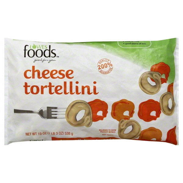 slide 1 of 1, Lowes Foods Cheese Tortellini, 19 oz