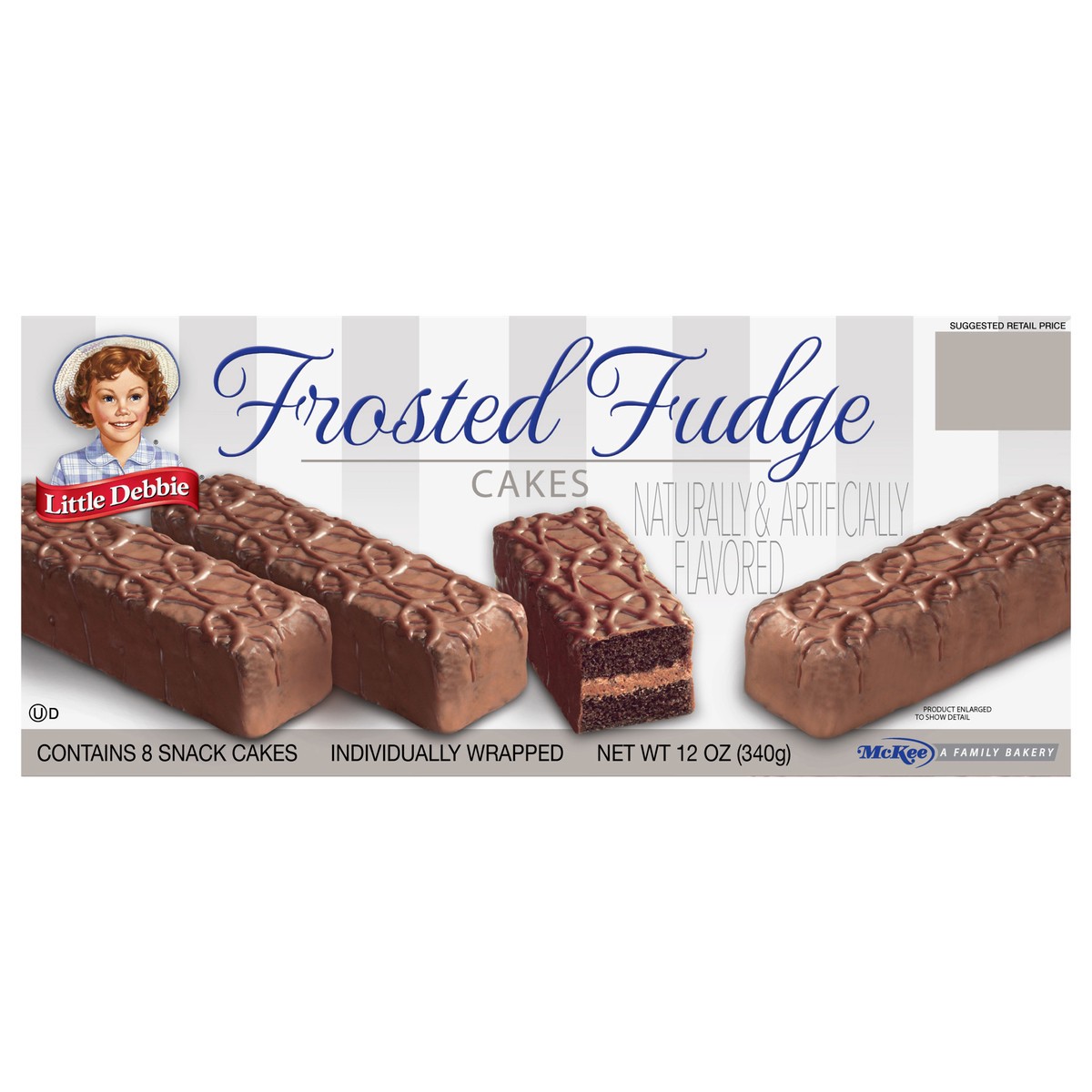 slide 1 of 11, Little Debbie Snack Cakes, Little Debbie Family Pack Frosted Fudge Cakes, 8 ct