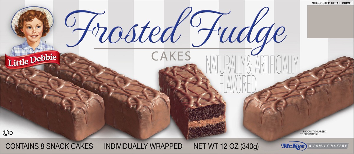 slide 7 of 11, Little Debbie Snack Cakes, Little Debbie Family Pack Frosted Fudge Cakes, 8 ct