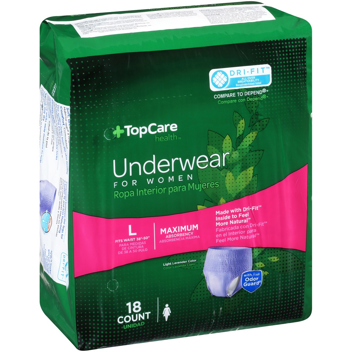 slide 8 of 8, TopCare Underwear For Women Max Large Size, 18 ct