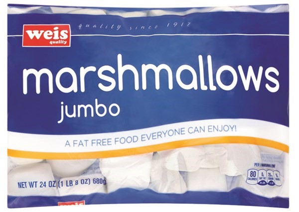 slide 1 of 1, Weis Quality Jumbo Marshmallows, 24 oz