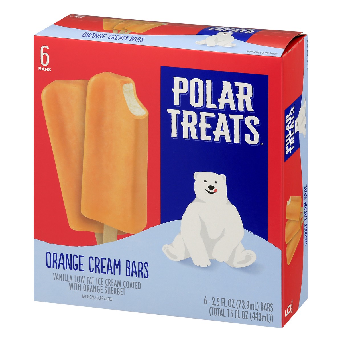 slide 3 of 8, Polar Treats Orange Cream Bars 6.0 ea, 6 ct