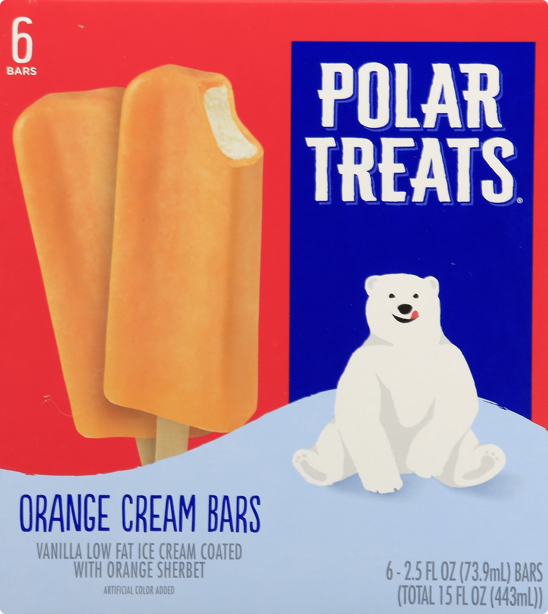 slide 5 of 8, Polar Treats Orange Cream Bars 6.0 ea, 6 ct