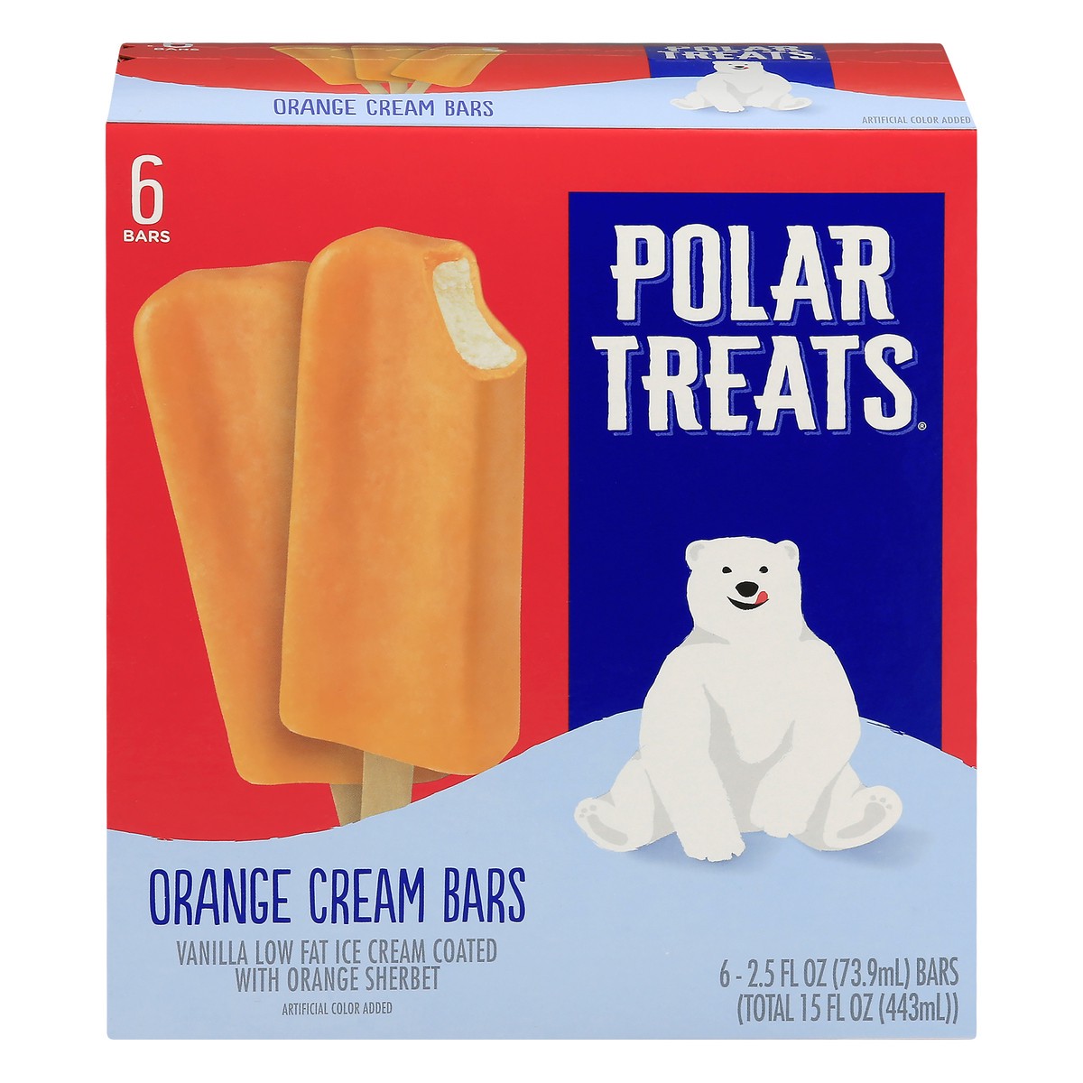 slide 1 of 8, Polar Treats Orange Cream Bars 6.0 ea, 6 ct