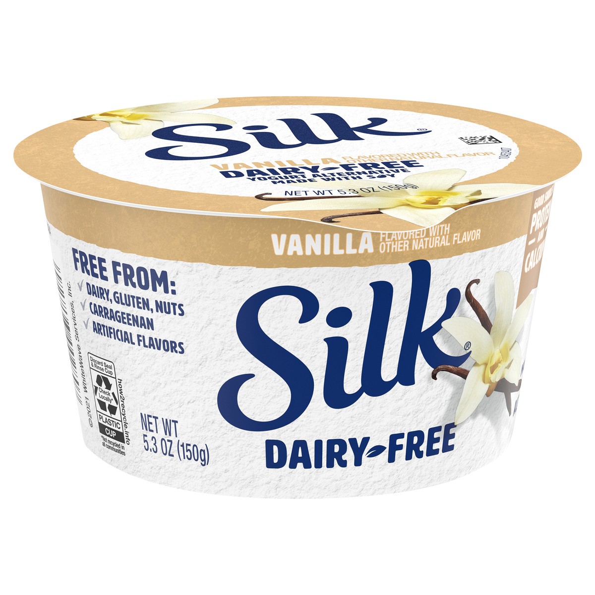 slide 5 of 9, Silk Vanilla Dairy-Free Soy Yogurt Alternative, 5.30 fl oz