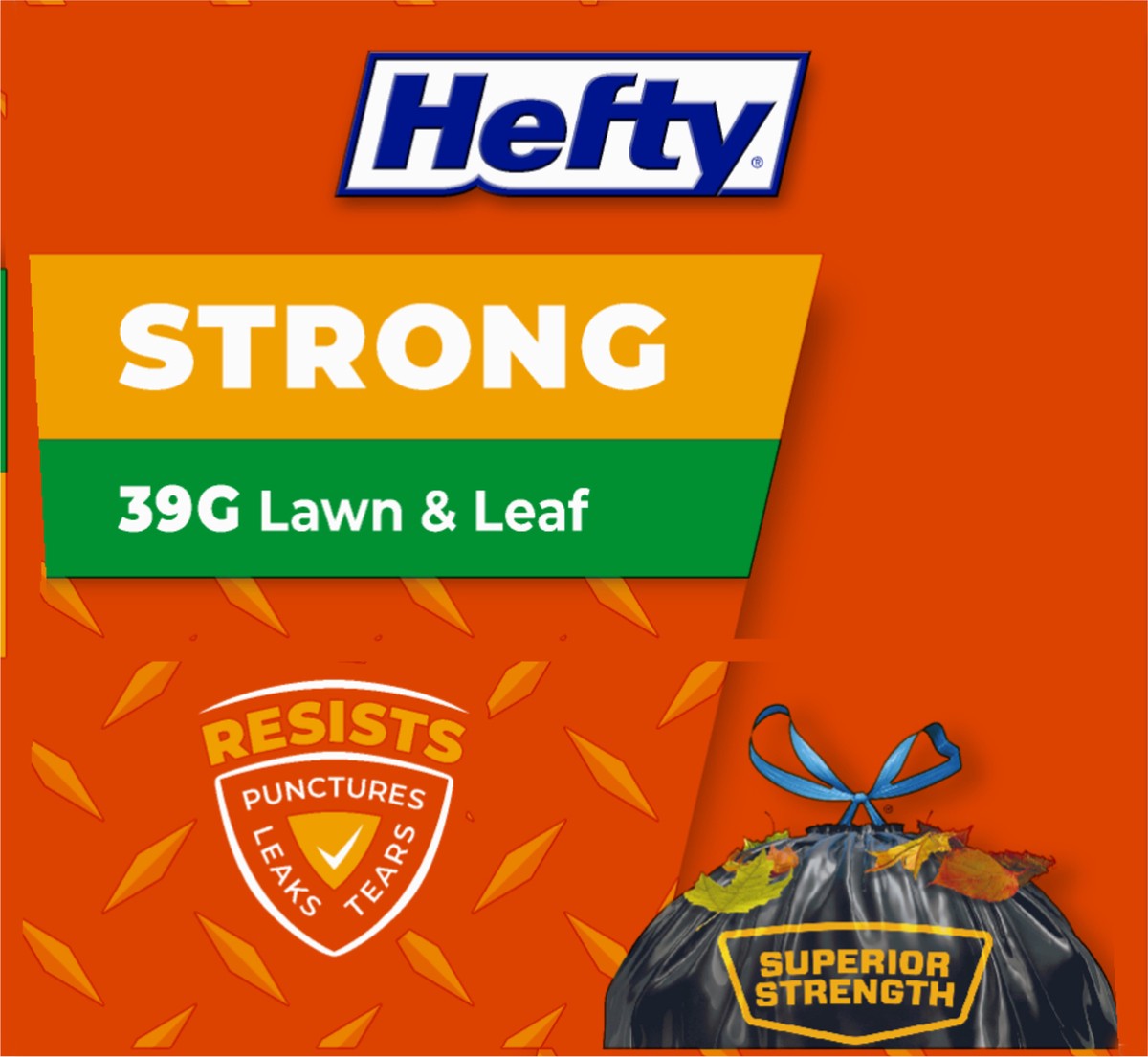 slide 6 of 9, Hefty Cinch Sak Lawn/Leaf Bag, 10 ct
