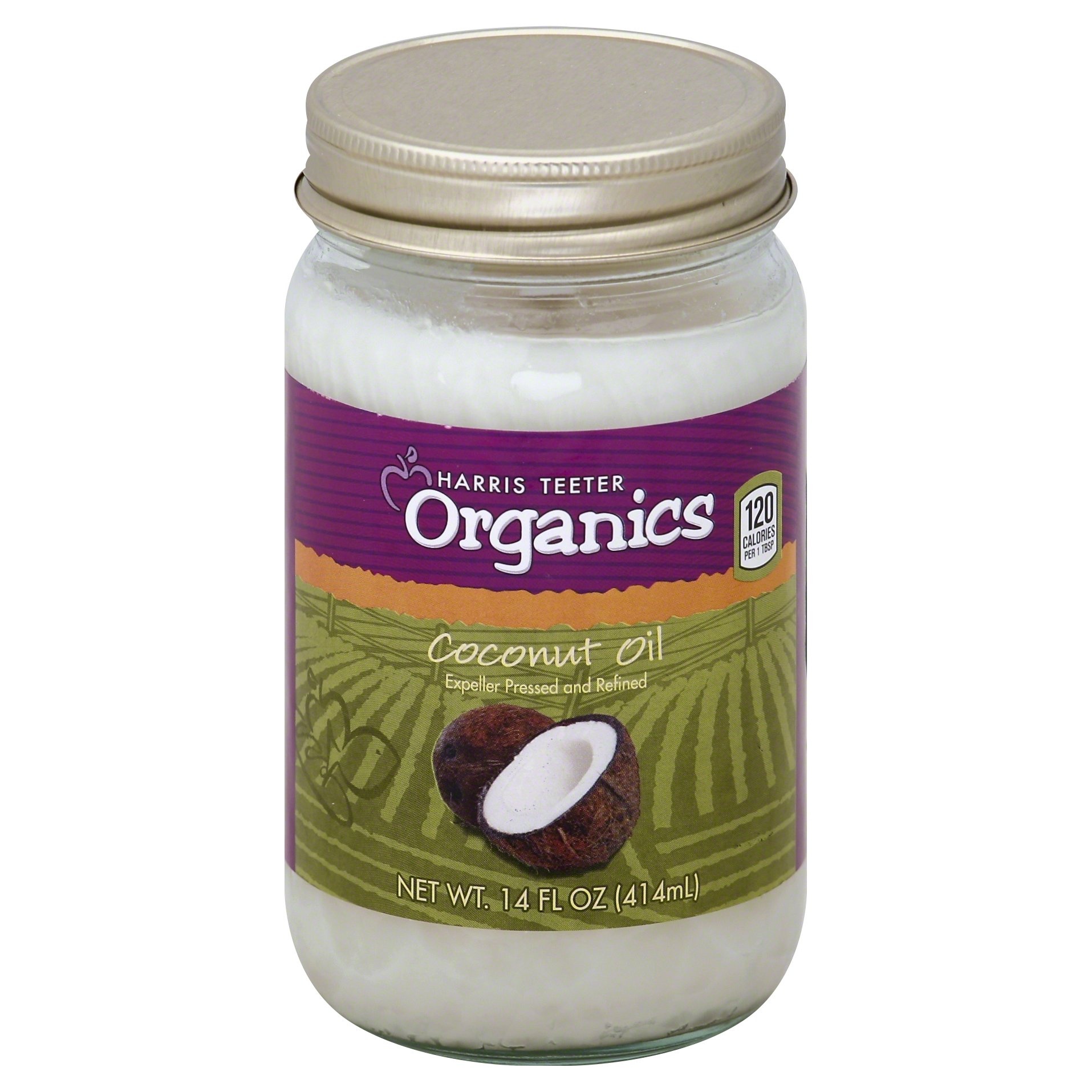 slide 1 of 1, HT Organics Coconut Oil, 14 oz