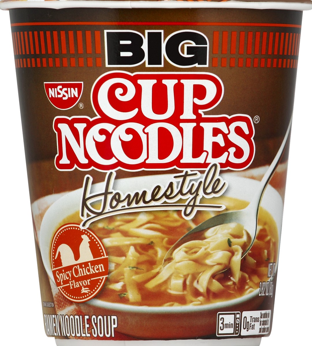 slide 3 of 3, Cup Noodles Homestyle Spicy Chicken Flavor Ramen Noodle Soup, 2.82 oz