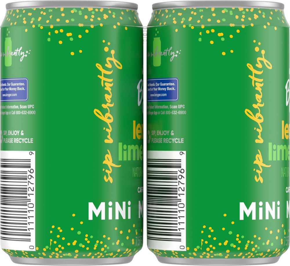 slide 3 of 4, Kroger Big K Lemon Lime Mini Cans, 6 ct; 7.5 fl oz