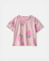Carter's Toddler Girl Strawberry Top - Pink - 2T