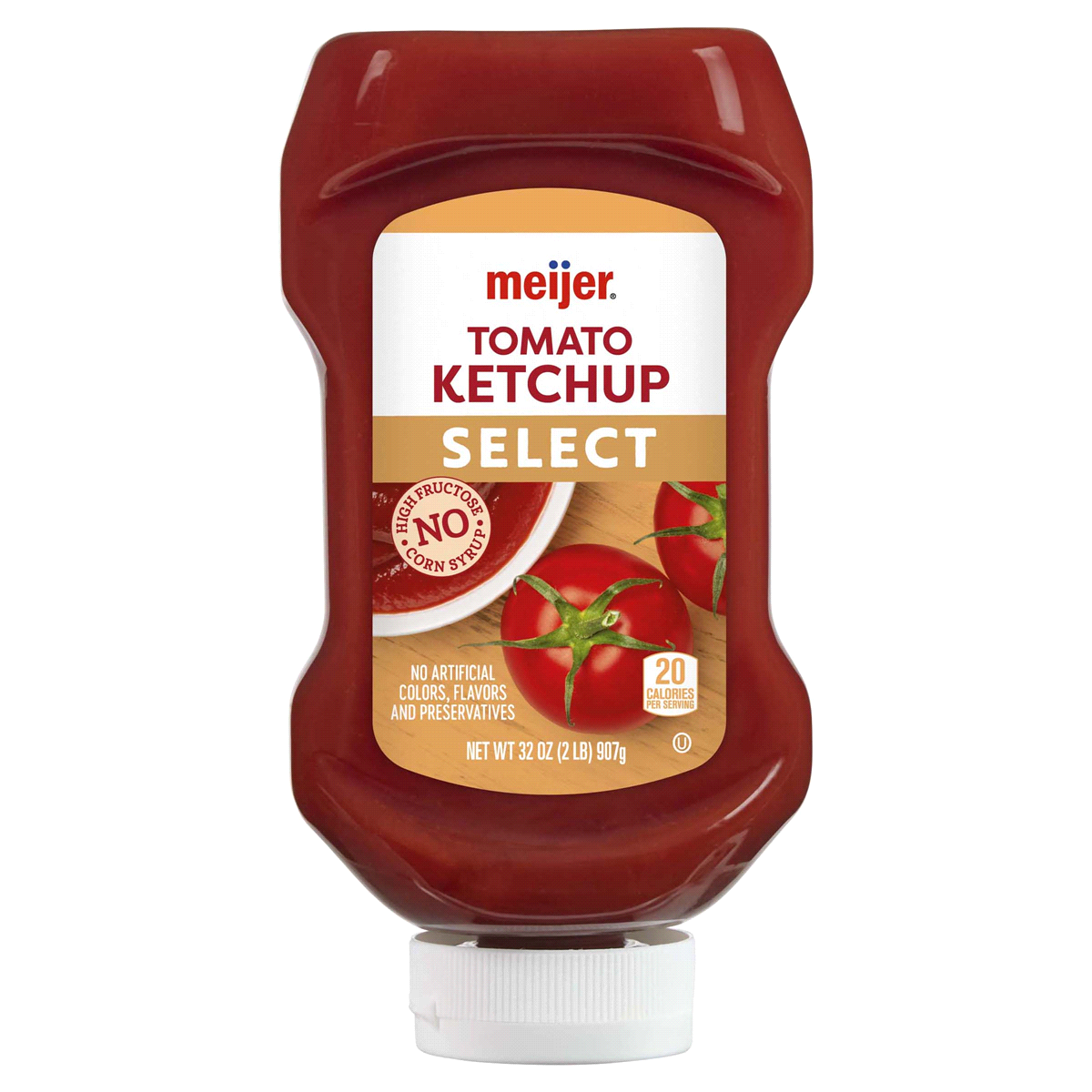 slide 1 of 5, Meijer No High Fructose Corn Syrup Ketchup, 32 oz