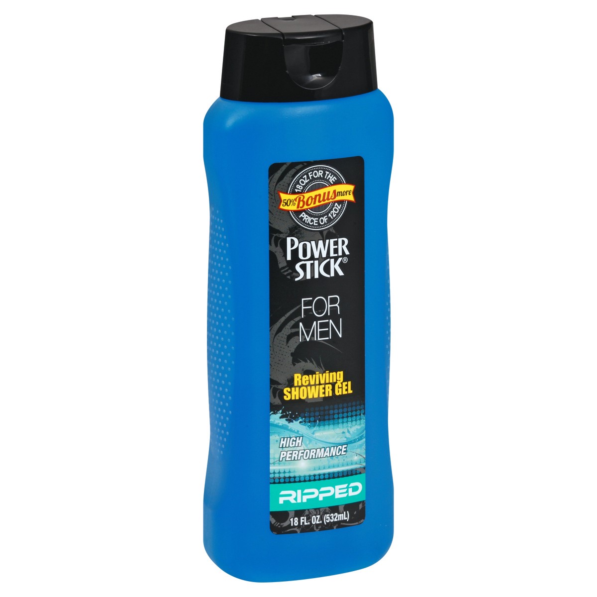 slide 3 of 12, Power Stick Reviving For Men Ripped Shower Gel 18 oz, 18 oz