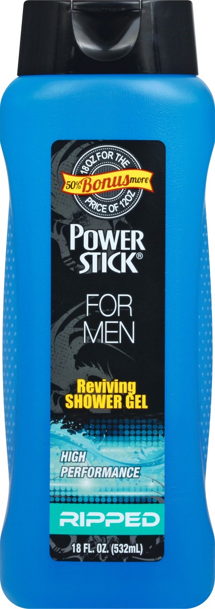 slide 6 of 12, Power Stick Reviving For Men Ripped Shower Gel 18 oz, 18 oz