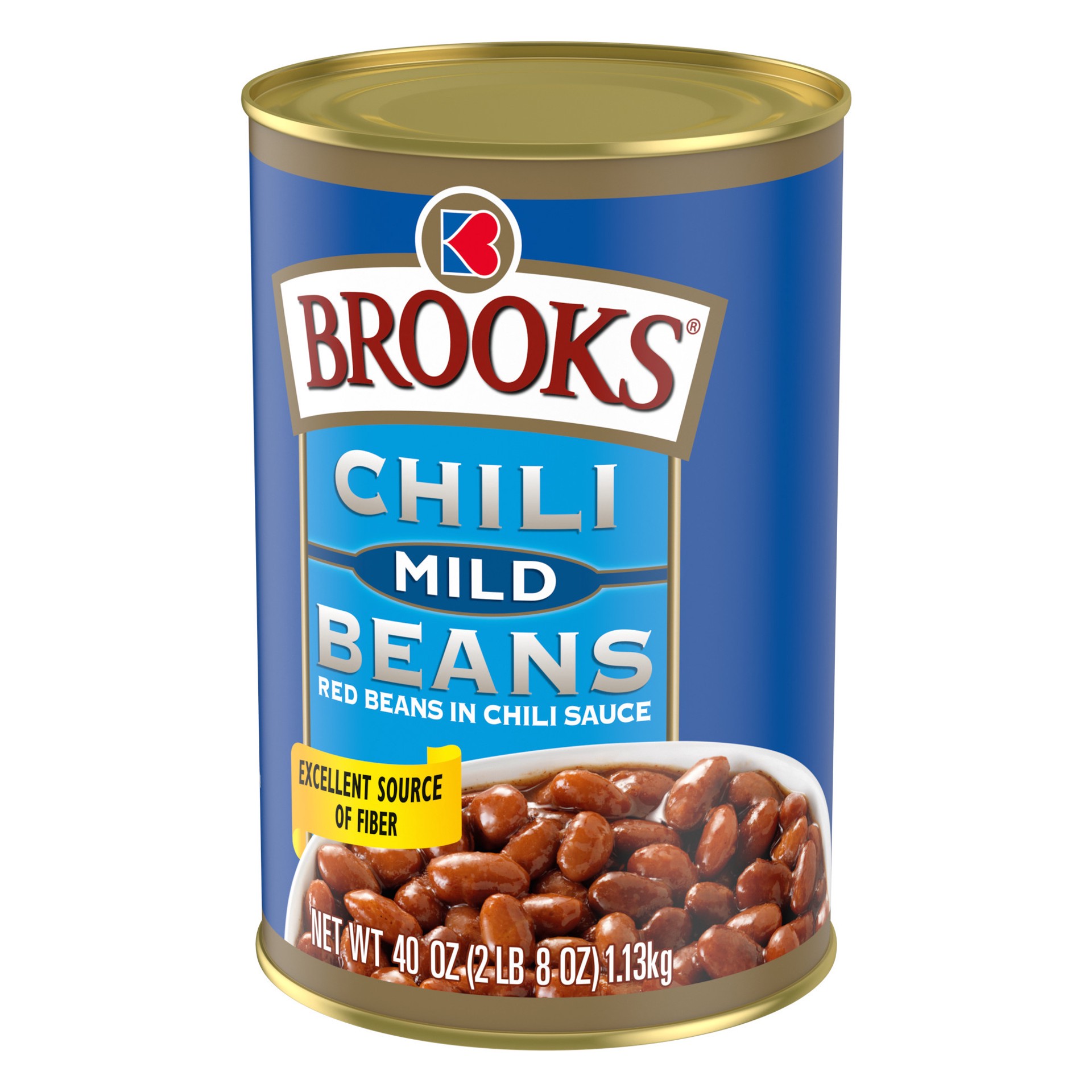 slide 3 of 5, Brooks Mild Chili Beans, 40 oz