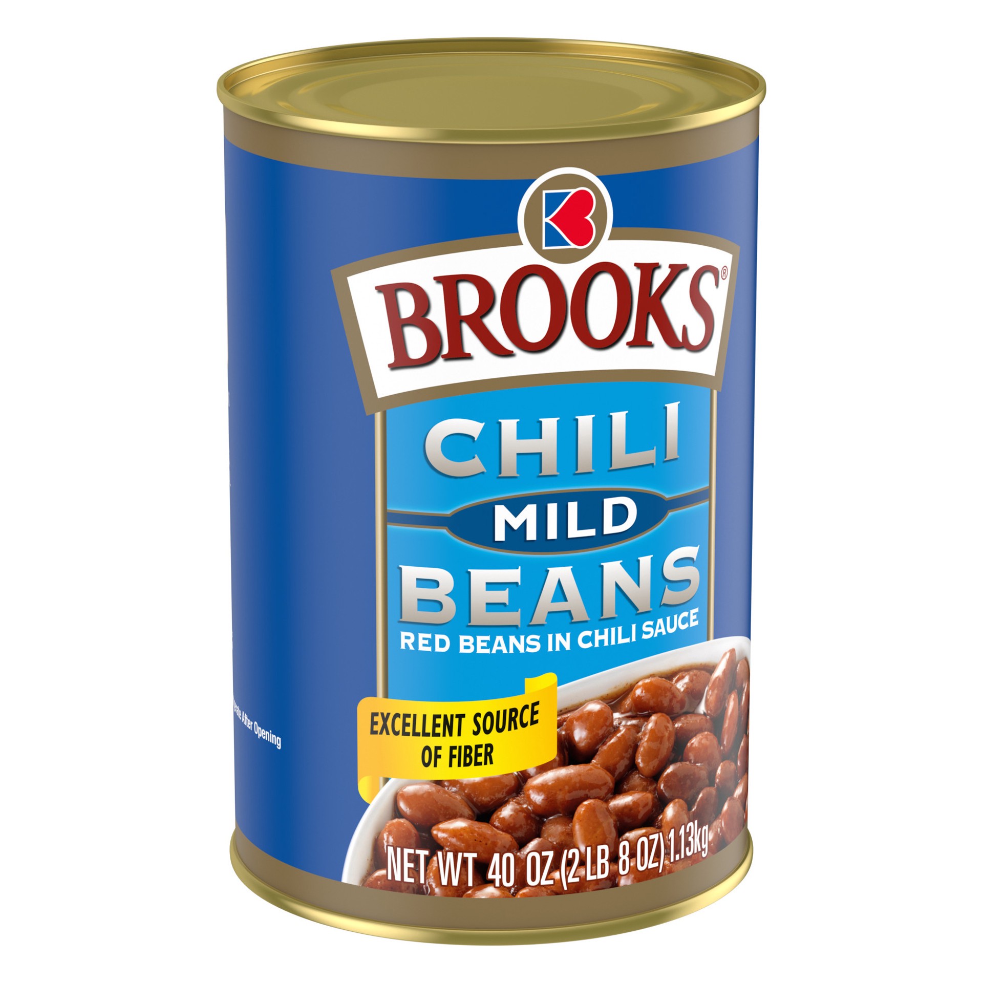 slide 5 of 5, Brooks Mild Chili Beans, 40 oz