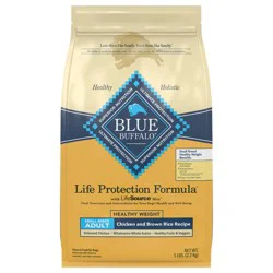 Blue Buffalo Life Protection Formula Healthy Weight Small Breed Dry Dog Food, Supports an Ideal Weight, Made with Natural Ingredients, Chicken & Brown Rice Recipe, 5-lb Bag