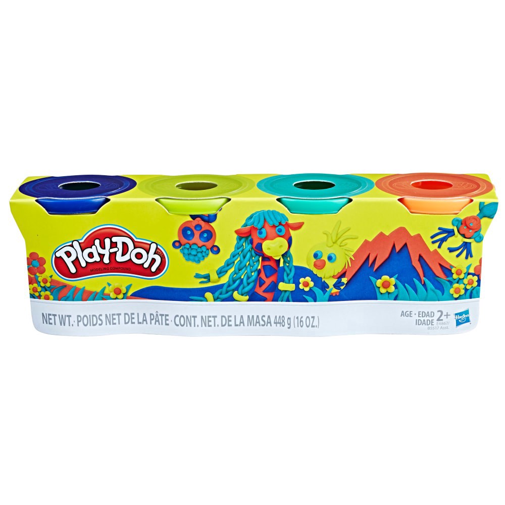 slide 2 of 2, Hasbro Play-Doh Wild Colors Modeling Compound - 4 Pack, 16 oz