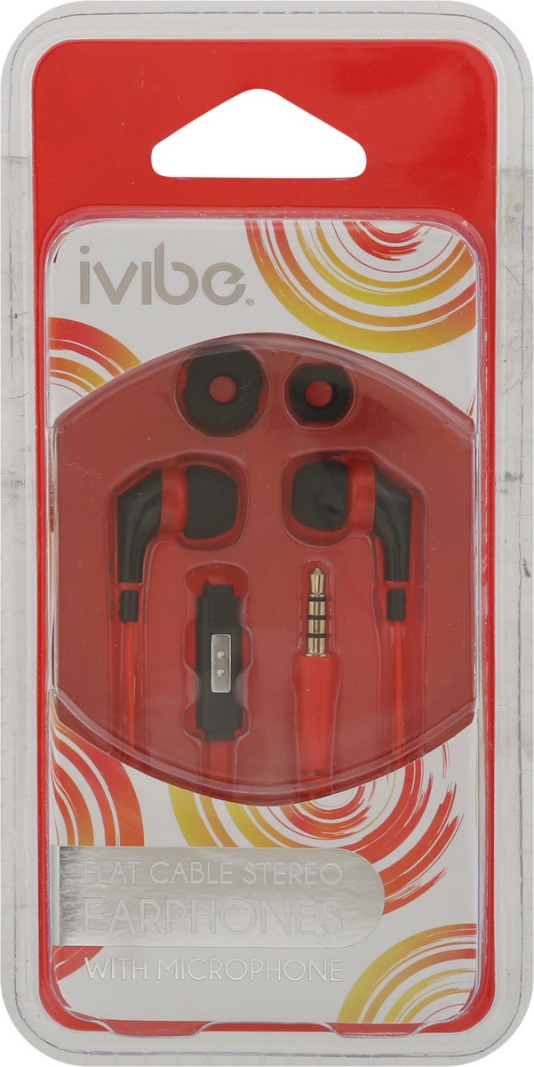 slide 3 of 11, iVibe Flat Cable Stereo with Microphones Earphones 1 ea, 1 ct