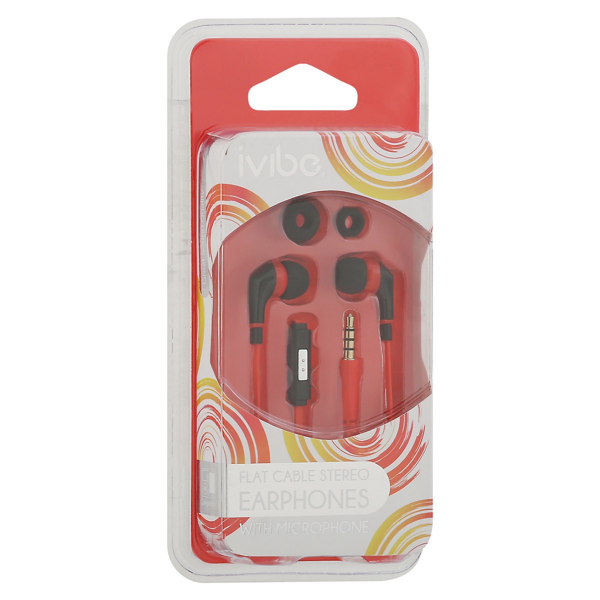 slide 4 of 11, iVibe Flat Cable Stereo with Microphones Earphones 1 ea, 1 ct