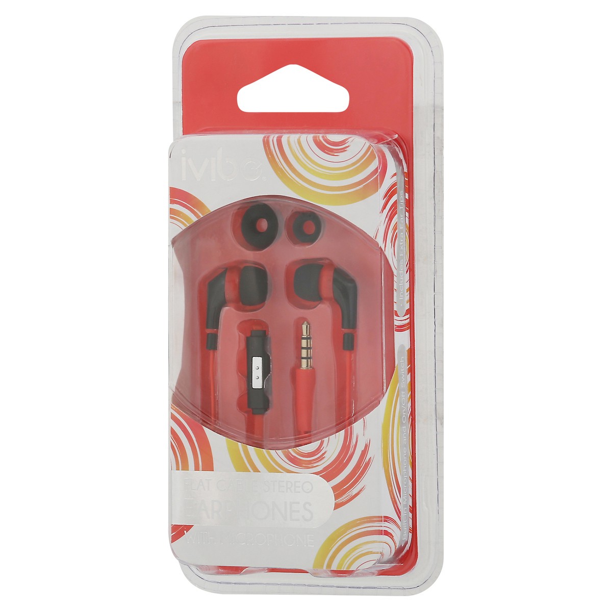 slide 7 of 11, iVibe Flat Cable Stereo with Microphones Earphones 1 ea, 1 ct