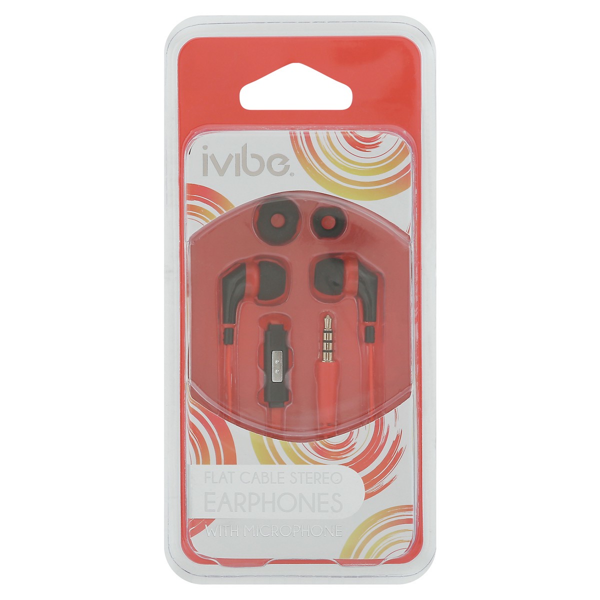 slide 1 of 11, iVibe Flat Cable Stereo with Microphones Earphones 1 ea, 1 ct