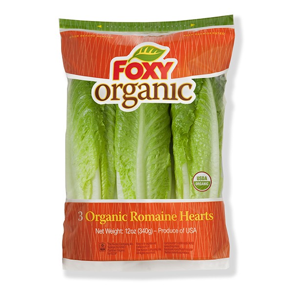 slide 1 of 9, Foxy Organic Organic Romaine 3 ea, 3 ct