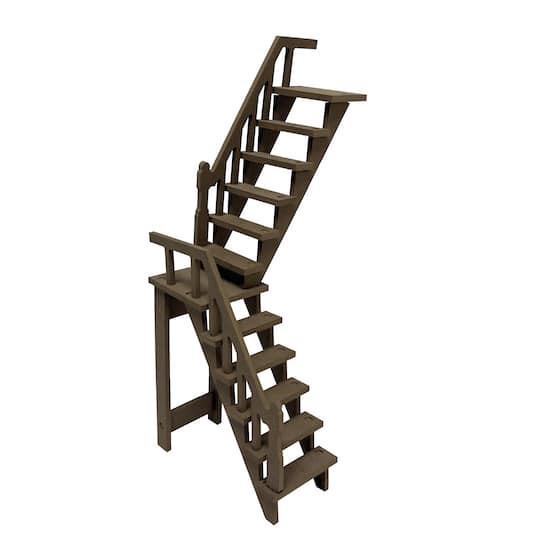 slide 1 of 3, Miniature Stairs By Make Market, 6.3 in x 5.4 in x 13.3 in
