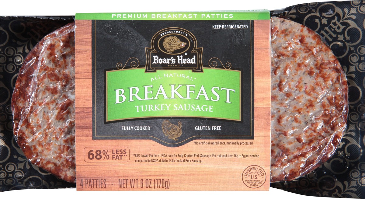 slide 9 of 9, Boar's Head Boar’s Head All Natural Turkey Sausage, 4 ct