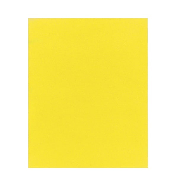 slide 1 of 2, Office Depot Brand School-Grade 2-Pocket Paper Folder, Letter Size, Yellow, 1 ct