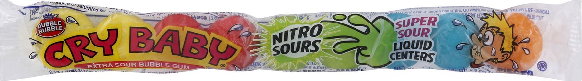 slide 1 of 9, DubbleBubble Cry Baby Sour Gum Balls, 2.32 oz